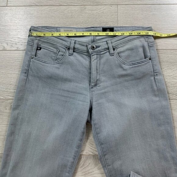AG The Stevie Slim Straight Ankle Grey Jeans - Picture 10 of 12